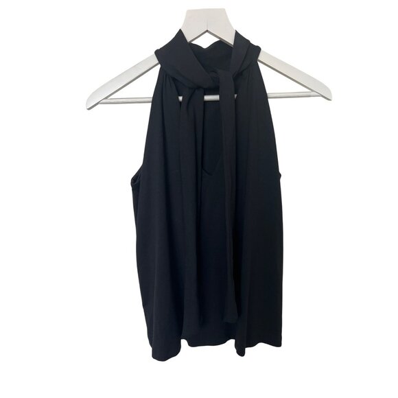 Susana Monaco Tie Neck Flare Top - Picture 7 of 10